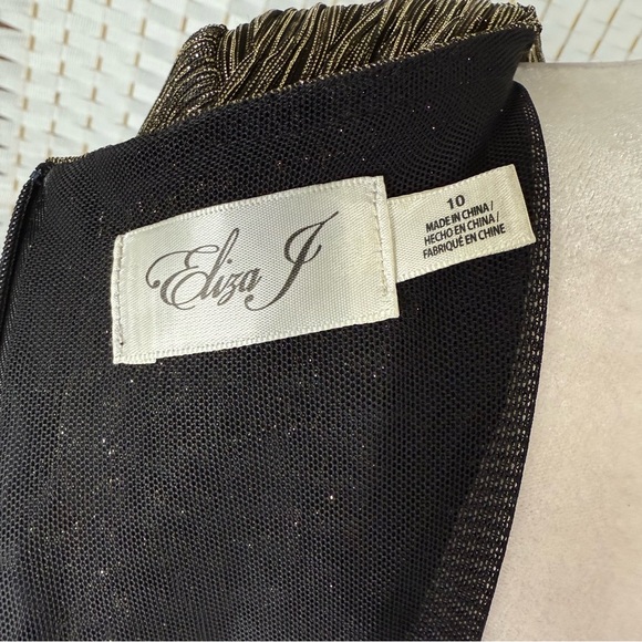 NWT. Eliza J Womens Elbow Sleeve V-Neck Long Dress - Picture 7 of 16